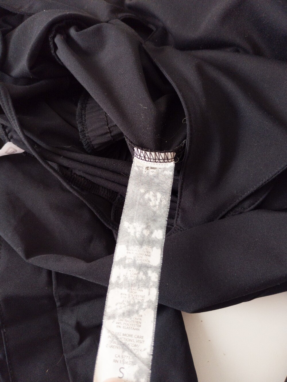 Fabletics Parker Jumpsuit Black Strappy V Neck Tie Waist Small - Picture 5 of 10